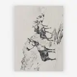 Osborne's Caribou by Carl Rungius, etching and dry point, sold Jul 2019