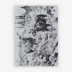 Mates by Carl Rungius, etching and drypoint, sold Jul 2019