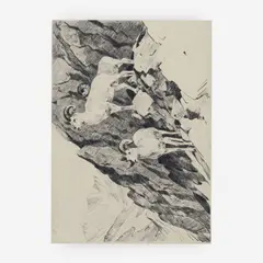 Dall's Sheep by Carl Rungius, etching and drypoint, sold Jul 2019