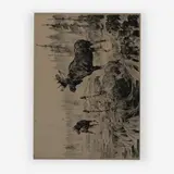 Near Long Lake by Carl Rungius, etching and drypoint, sold Jul 2019