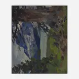 Mountain and Lake by Carl Rungius, oil on canvas board, sold Jul 2019