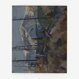 High-ground landscape by Carl Rungius, oil on canvas board, sold Jul 2019
