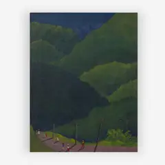 Unititled (Mountain road, Jamaica) by Noël Coward, oil on canvas, sold Jul 2019