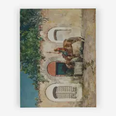 Circassian Horseman by Alberto Pasini, watercolor, sold Jul 2019