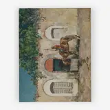 Circassian Horseman by Alberto Pasini, watercolor, sold Jul 2019
