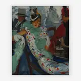 Au Bar by Jean-Gabriel Domergue, oil on canvas, sold Jul 2019