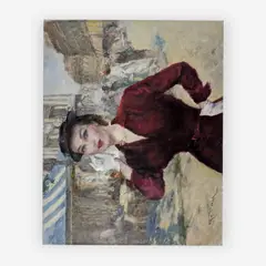 Georgette by Pál Fried, oil on canvas, sold Jul 2019