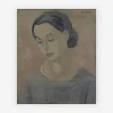 Beverly by Michael Loew, 1936, oil on canvas, sold Jul 2019