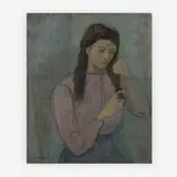 Lily by Michael Loew, 1935, oil on canvas, sold Jul 2019