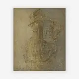 Pale rooster by Lillian Orlowsky, oil on canvas, sold Jul 2019