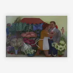 Ojal by Eduardo Ungar, 2005, acrylic on canvas, sold Jul 2019