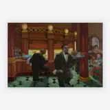 Cafe Tortoni by Eduardo Ungar, 2006, acrylic on canvas, sold Jul 2019