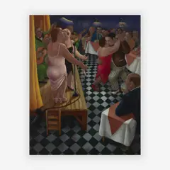 Salon de Tango by Eduardo Ungar, 2007, acrylic on canvas, sold Jul 2019
