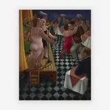 Salon de Tango by Eduardo Ungar, 2007, acrylic on canvas, sold Jul 2019