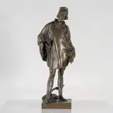 Minstrel by Jean François Marie Etcheto, bronze, sold Jul 2019