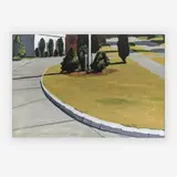 Circle Drive by Susan Belton, 1981, oil on paper, sold Jul 2019