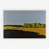 Study for "Wind Rows" by Roger Laux Nelson, 1978, gouache on paper, sold Jul 2019