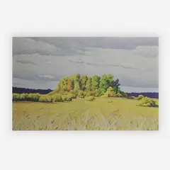 Island of Trees by Roger Laux Nelson, 1979, oil on paper, sold Jul 2019