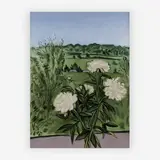 Peonies by Jane Freilicher, 1990, lithograph, sold Jul 2019