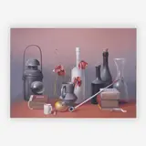 Nature Morte by Proferio Grossi, 1976, oil on panel, sold Jul 2019