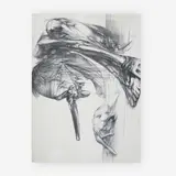 Untitled (Two figures) by Miodrag Djuric, drypoint, sold Jul 2019
