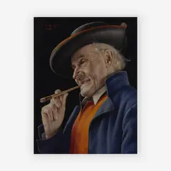 Tyrolean by Otto Eichinger, oil on masonite, sold Jul 2019