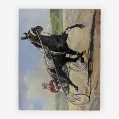 Trotter by Pál Fried, oil on canvas, sold Jul 2019