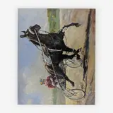 Trotter by Pál Fried, oil on canvas, sold Jul 2019