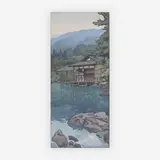 Garden in Summer by Hiroshi Yoshida, 1933, woodcut in colors, sold Jul 2019