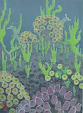 Three woodblock Prints by Tōshi Yoshida, woodcut in colors, sold Jul 2019