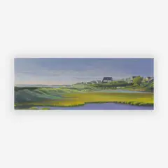 Behind Sippewissett Marsh by Richard Chiriani, 1990, gouache on paper, sold Jul 2019