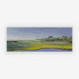 Behind Sippewissett Marsh by Richard Chiriani, 1990, gouache on paper, sold Jul 2019