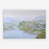 Loch Shaula, Dures, Scotland by Richard Chiriani, 1983, gouache on paper, sold Jul 2019