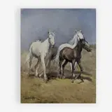 Four Horses I by Pál Fried, oil on canvas, sold Jul 2019