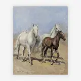 Four Horses II by Pál Fried, oil on canvas, sold Jul 2019