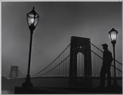 George Washington Bridge by Benn Mitchell, 1948, gelatin silver print, sold Oct 2019