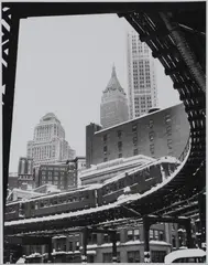 Third Avenue El by Benn Mitchell, 1947, gelatin silver print, sold Oct 2019