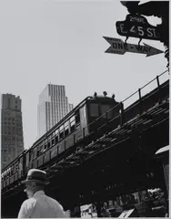 Second Avenue & East 45th Street by Benn Mitchell, 1947, gelatin silver print, sold Oct 2019