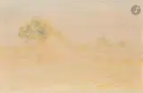 Paysage à la meule de foin by Émile Schuffenecker, Pastel, sold Apr 2026