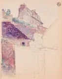 Pontoise, maison rue Pierre Butin by Louis Hayet, Aquarelle sur traits de crayon, sold Apr 2026