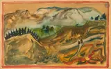 Paysage de Galilée (Safed) by Abraham Mintchine, Aquarelle, sold Apr 2026