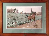 Yip Tally ho, (The Harefield HARRIERS Série) by Cecil Aldin, Lithographie en couleur, sold Jul 2025