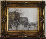 Place Saint Michel by Eugène Galien-Laloue, Gouache sur papier signée en bas à droite, sold Jul 2025