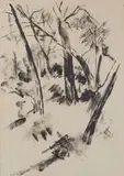 Sous-bois by Yves Rouvre, Lithographie, épreuve d'artiste, sold Apr 2024