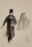 Les tombales" Ed. Ollendorf by Lelong Rene, Encre, gouache, sold Apr 2024