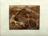 Paysage Probable dessin préparatoire à une plaque by Léon Jouhaud, Aquarelle, lavis et gouache, sous réserve de décadrage, sold Feb 2024