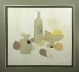Nature morte à la bouteille et aux fruits by Eugène R. Witten, Aquarelle sur papier, sold Feb 2024
