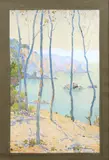 Paysage des environs de Marseille by Casimir Raymond, Aquarelle sur papier, sold Oct 2023