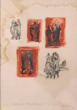Personnages by Jean Hélion, Lithographie HC dédicacée et datée '70' Tâches, sold May 2026