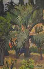 Jardin exotique by Jean Bouchaud, Toile Signé en bas à droite, sold May 2026